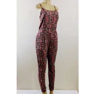 Ambiance Apparel Jumper S Floral Skinny Straps